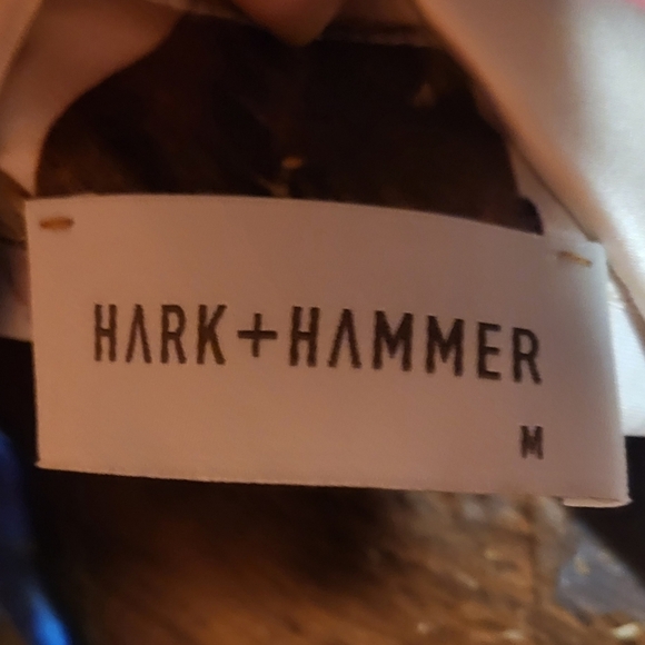 Hark + Hammer Long Sleeve Blouse + Ivory Bouquet Stretch Silk  Size Medium - Picture 8 of 11